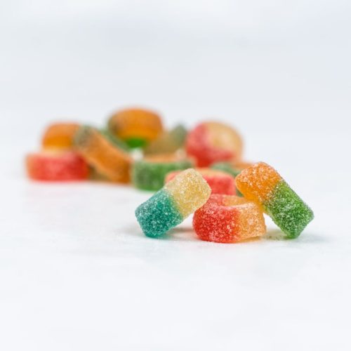 Karışık Meyve Aromalı Şeker Kaplı Yumuşak Şeker (Halka) 500 gr